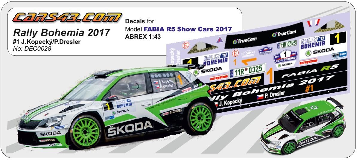 Bohemia Rally 2017 Fabia R5