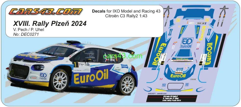 C3 Rally2 Pech Rally Plzeň 2024