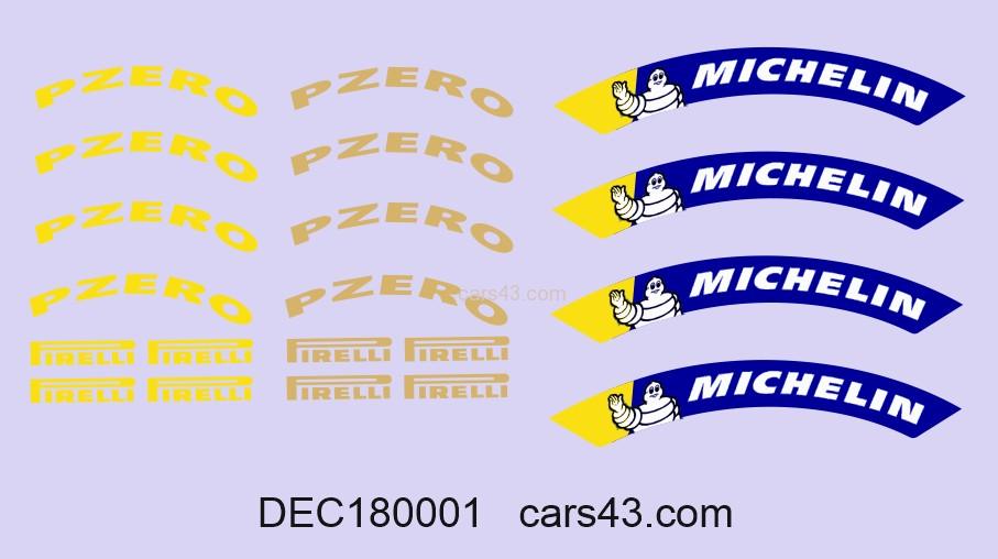 Dekál Michelin Pirelli