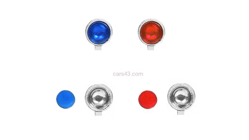 Sada přídavných světel  -  chromované  - průměr 2,9 mm, modré, červené skla