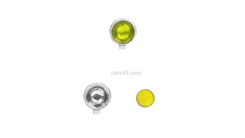 Sada přídavných světel  -  chromované - průměr 3,45 mm, žluté skla