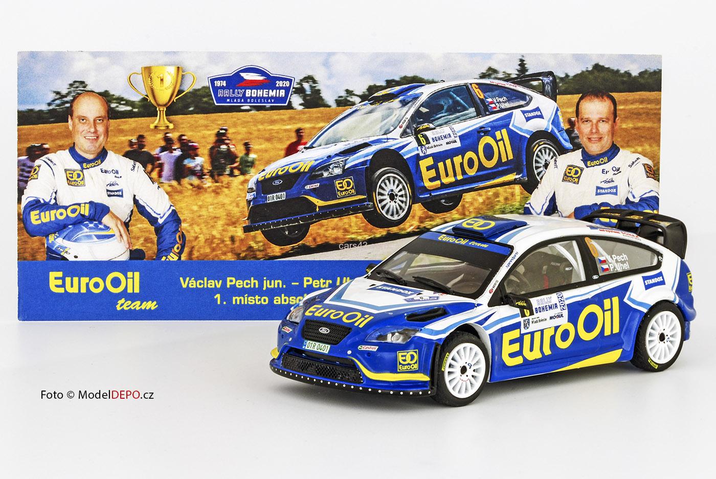 Ford Focus WRC Rally Bohemia 2020 s originálním podpisem posádky
