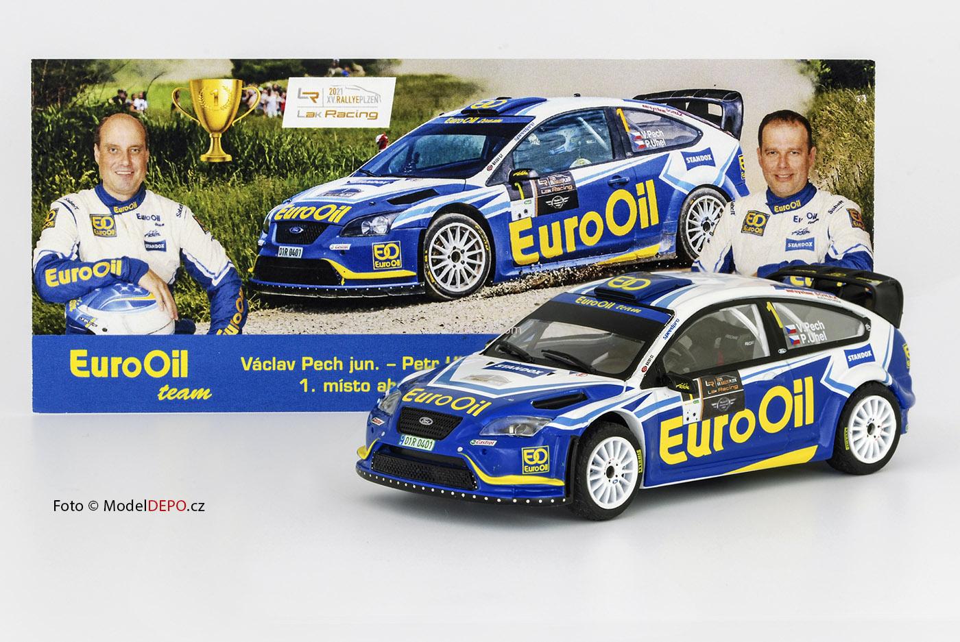 Ford Focus WRC Rally Plzeň 2021 s originálním podpisem posádky
