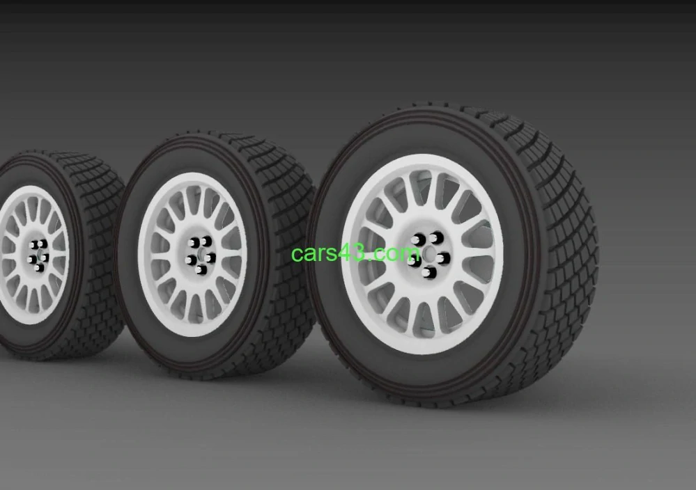 Sada 5 kompletních kol Gravel Octavia WRC evo 