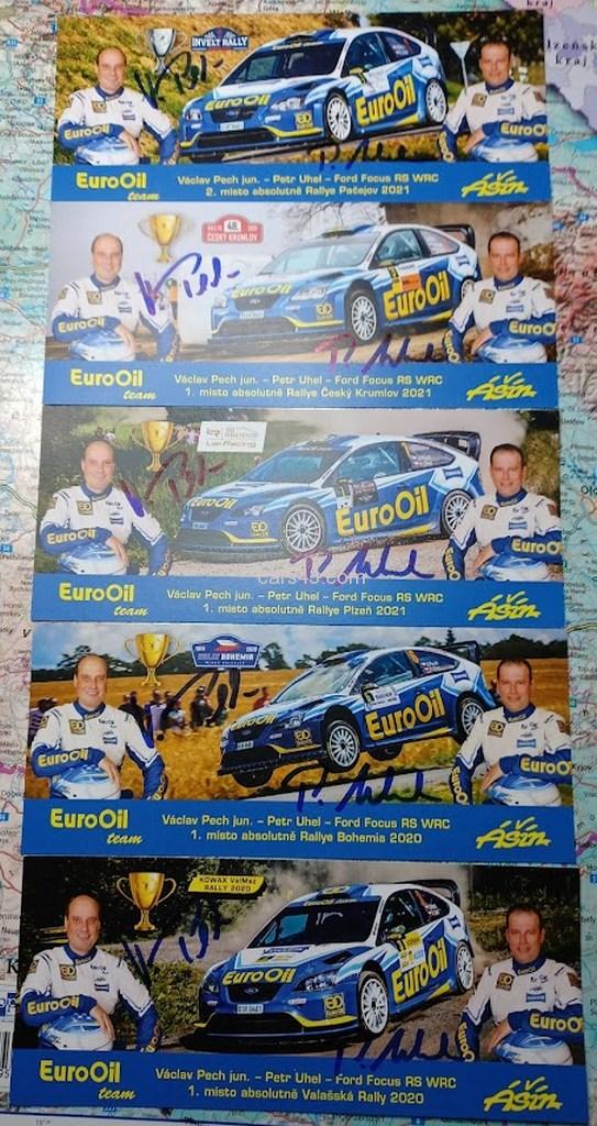 Ford Focus WRC Rally Plzeň 2021 s originálním podpisem posádky