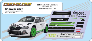SET - Dekál a LED Ramp Fabia EVO Show car 2021