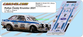 Escort MKII Historic Rally Český Krumlov 2021