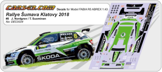Rally Šumava 2018 Fabia R5