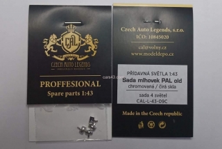 Sada mlhovek PAL old  - chromované - čiré skla