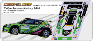 Rally Šumava 2018 Fabia R5
