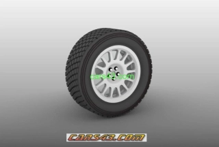 Sada 4 kompletních kol Gravel Octavia WRC evo