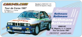 M3 Rally Tour de Corse 1987