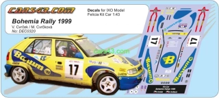 Dekál na Felicii Bohemia Rally 1999