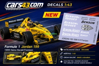 Doplňkový dekál tabákových reklam Jordan 199