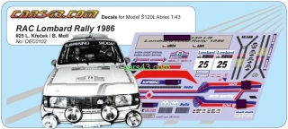 RAC Lombard Rally 1986